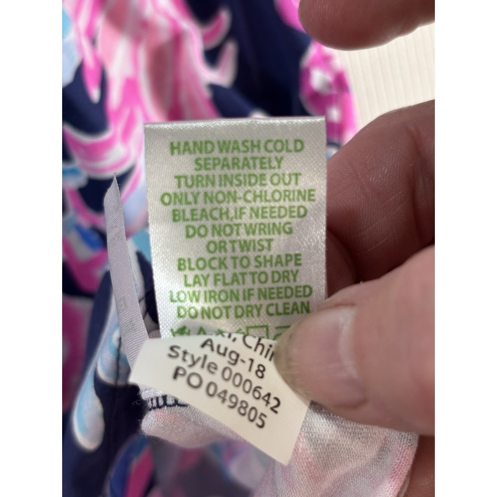 Lilly Pulitzer Raina‎ Multi Garden Get A Way  3/4 Bell Sleeve Dress S  Designer - Picture 7 of 10
